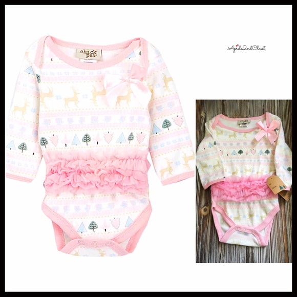 REINDEER HOLIDAY ONESIE CHRISTMAS BODYSUIT - Picture 7 of 7